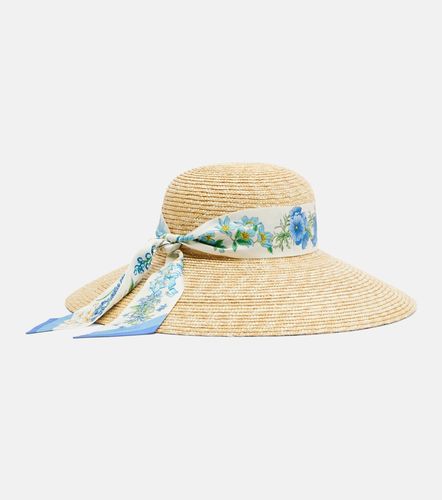 Cappello da sole in rafia con sciarpa - Ferragamo - Modalova