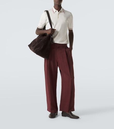 Dolce&Gabbana Polo DG in seta - Dolce&Gabbana - Modalova