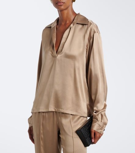 Tom Ford Blusa de satén de seda - Tom Ford - Modalova
