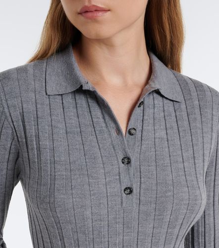Ribbed-knit virgin wool polo sweater - Jardin des Orangers - Modalova