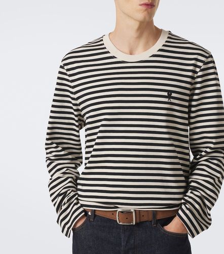 Camiseta Ami de Coeur de algodón a rayas - Ami Paris - Modalova