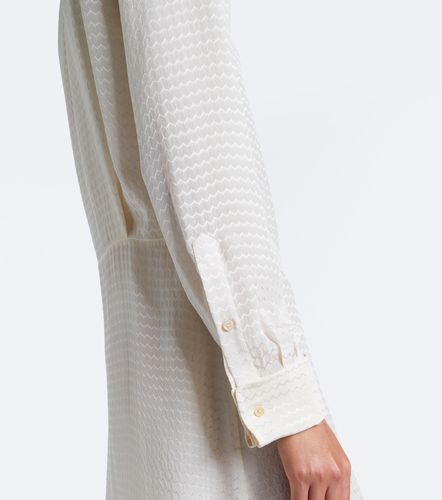 Abito midi in seta jacquard chevron - Fendi - Modalova