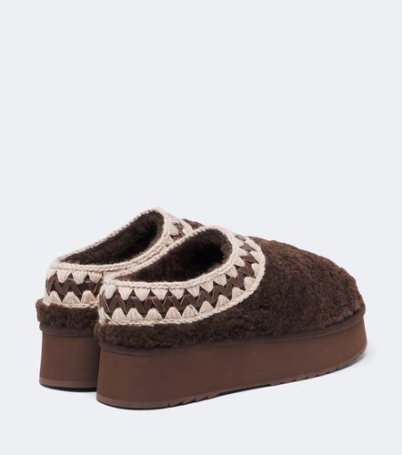 Mou Shearling platform mules - Mou - Modalova