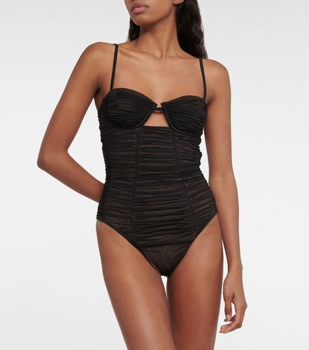 Self-Portrait Mesh ruched swimsuit - Self-Portrait - Modalova