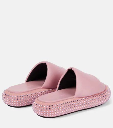 Embellished leather platform sandals - JW Anderson - Modalova