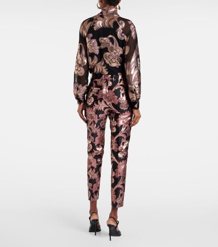 Pantaloni da abito in jacquard floreale - Etro - Modalova