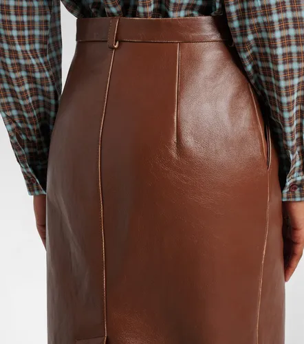 Prada Leather pencil skirt - Prada - Modalova
