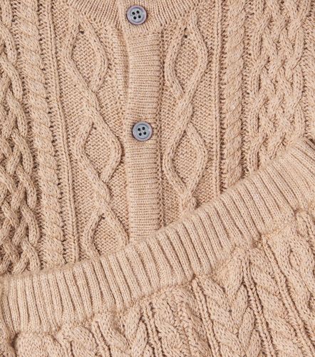 Bebé - set de cárdigan y pantalones trenzados Aran - Molo - Modalova