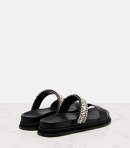 Jadi crystal-embellished leather slides - Jimmy Choo - Modalova