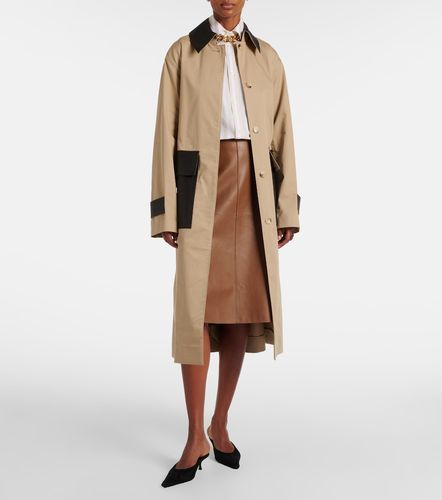 Trenchcoat Zaman aus Baumwolle mit Leder - Joseph - Modalova