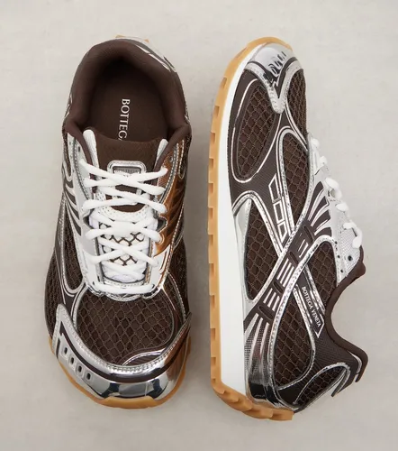 Orbit leather-trimmed sneakers - Bottega Veneta - Modalova