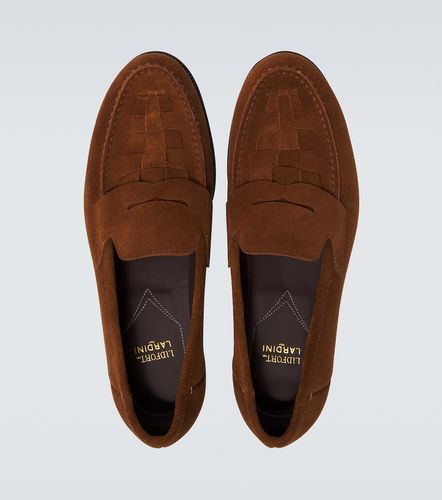 Lardini Woven suede penny loafers - Lardini - Modalova