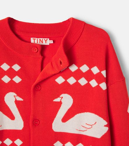 Cárdigan Swans de algodón con rombos - Tinycottons - Modalova
