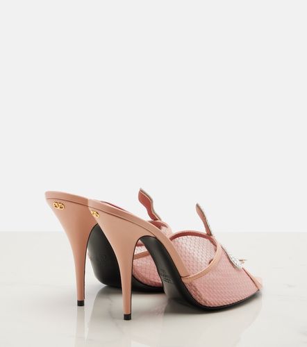 Cour Vipere embellished mesh mules - Valentino Garavani - Modalova