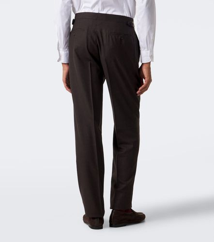 Wool and cashmere flannel tapered pants - Dunhill - Modalova