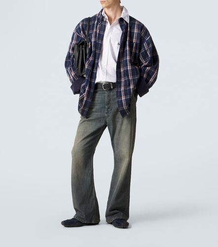 Camicia reversibile in flanella e pile - Balenciaga - Modalova