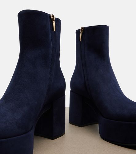 Sally suede platform ankle boots - Gianvito Rossi - Modalova