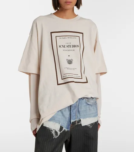 Camiseta oversized de jersey de algodón - Acne Studios - Modalova
