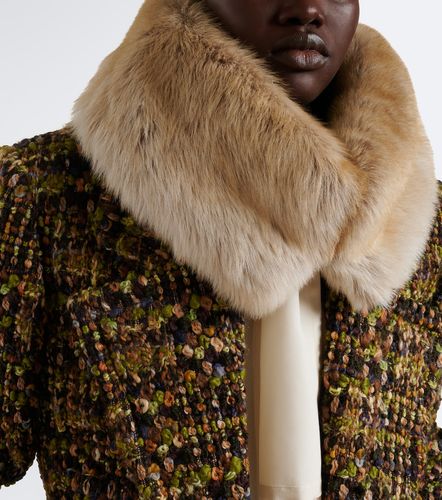 Saint Laurent Sciarpa in shearling - Saint Laurent - Modalova
