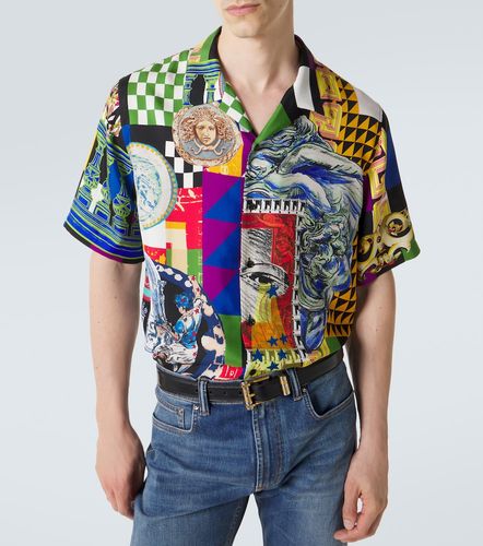 Camisa Medusa de sarga de seda - Versace - Modalova