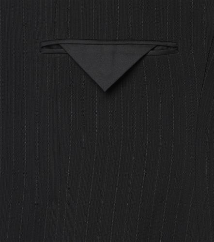 Chalk stripe wool-blend grain de poudre blazer - Saint Laurent - Modalova