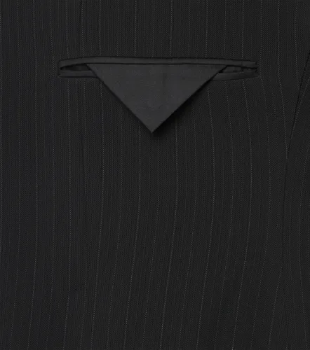 Striped wool-blend grain de poudre blazer - Saint Laurent - Modalova