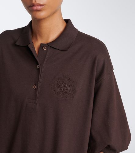 Checked layered cotton-blend polo dress - Acne Studios - Modalova