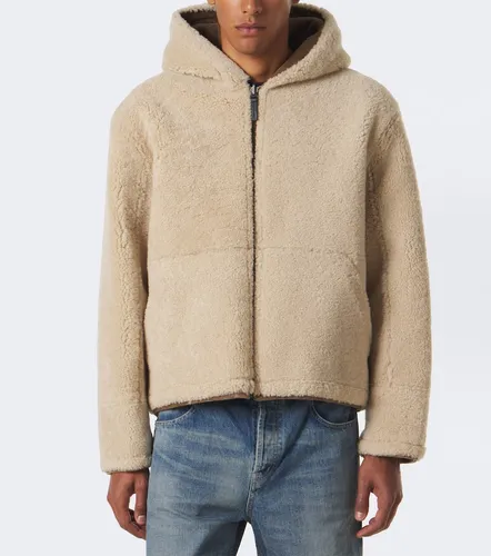 Giacca in shearling reversibile con cappuccio - Yves Salomon - Modalova