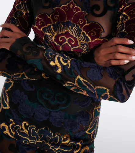 Etro Devore floral sheer top - Etro - Modalova