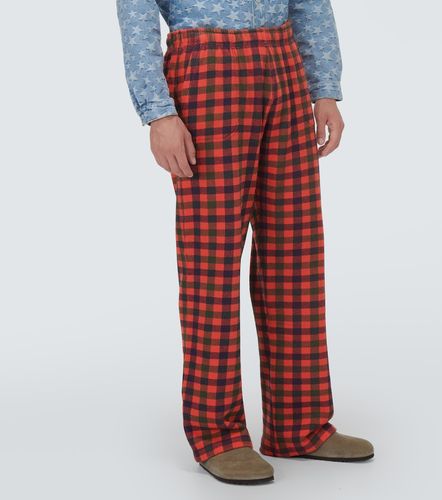 Pantaloni regular in cotone a quadri - ERL - Modalova