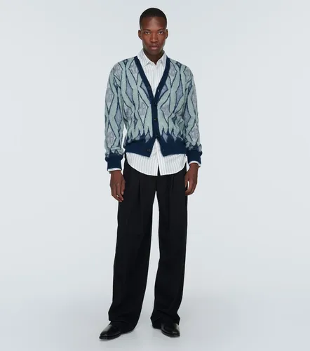 Cárdigan de mezcla de mohair con Argyle - Amiri - Modalova