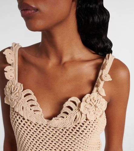 Top in crochet di misto cotone - Elie Saab - Modalova