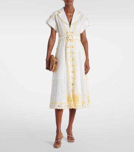 Abito midi Lucky in lino con ricamo - Zimmermann - Modalova