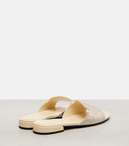 Dina embellished satin slides - Jimmy Choo - Modalova