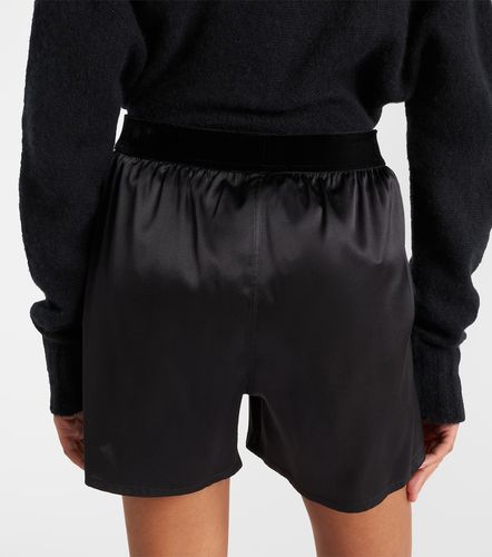 High-rise silk-blend satin shorts - Tom Ford - Modalova