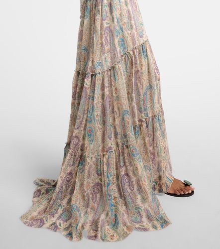 Robe aus Seiden-Georgette mit Spitze - Etro - Modalova