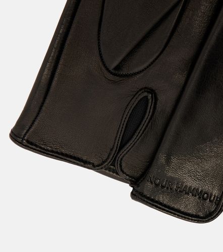Nour Hammour Leather gloves - Nour Hammour - Modalova