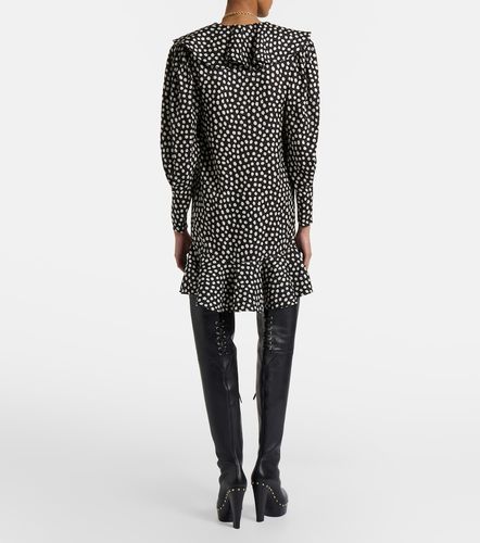 Polka-dot silk jacquard minidress - Chloe - Modalova