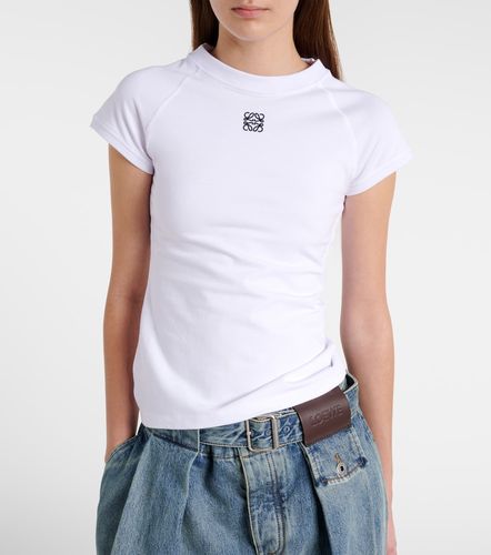Camiseta en mezcla de algodón con anagrama - Loewe - Modalova