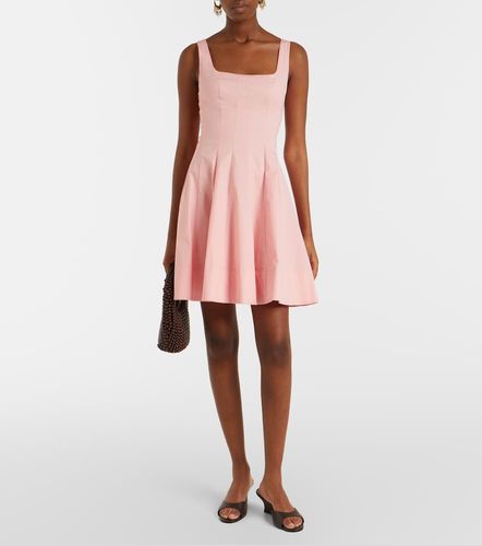 Vestido corto Wells de algodón - Staud - Modalova