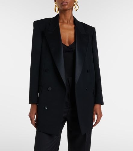 Double-breasted oversized wool blazer - Saint Laurent - Modalova
