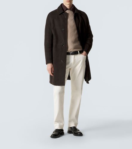 Cappotto in suede con shearling - Brioni - Modalova