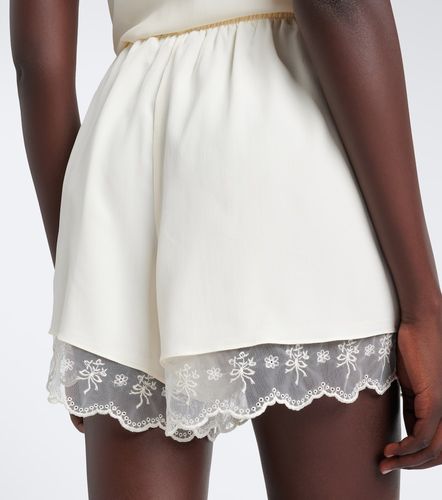 Shorts de satén con encaje - Simone Rocha - Modalova