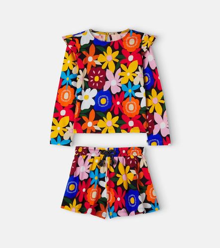 Fábula Set de top y shorts de algodón floral - Fabula - Modalova