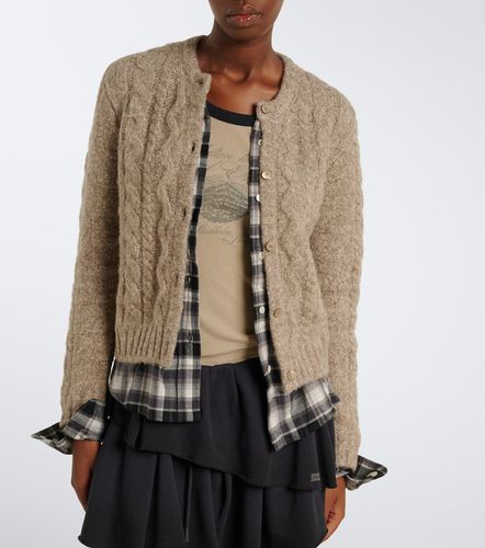 Layered alpaca, yak and wool-blend cardigan - Acne Studios - Modalova