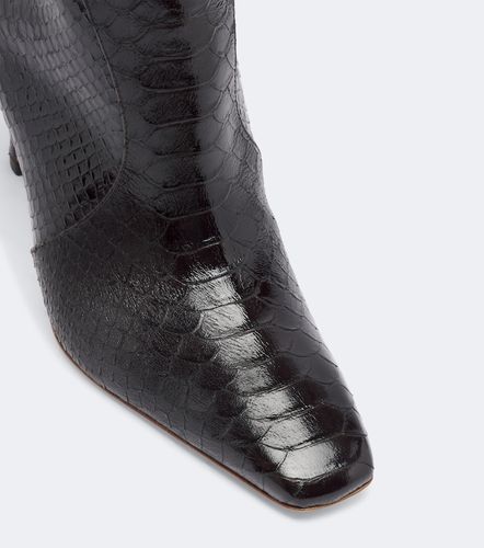 Raven croc-effect leather knee-high boots - Malone Souliers - Modalova