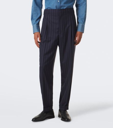 Chalk stripe virgin wool suit - Brunello Cucinelli - Modalova