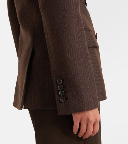 McQueen Draped striped wool blazer - McQueen - Modalova