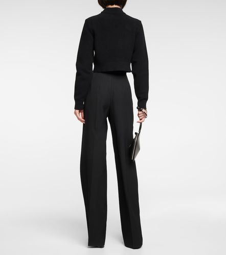Alaïa Pullover cropped Keyhole in lana vergine - Alaia - Modalova