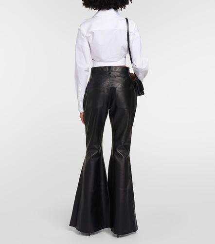 Alaia Flared leather pants - Alaia - Modalova